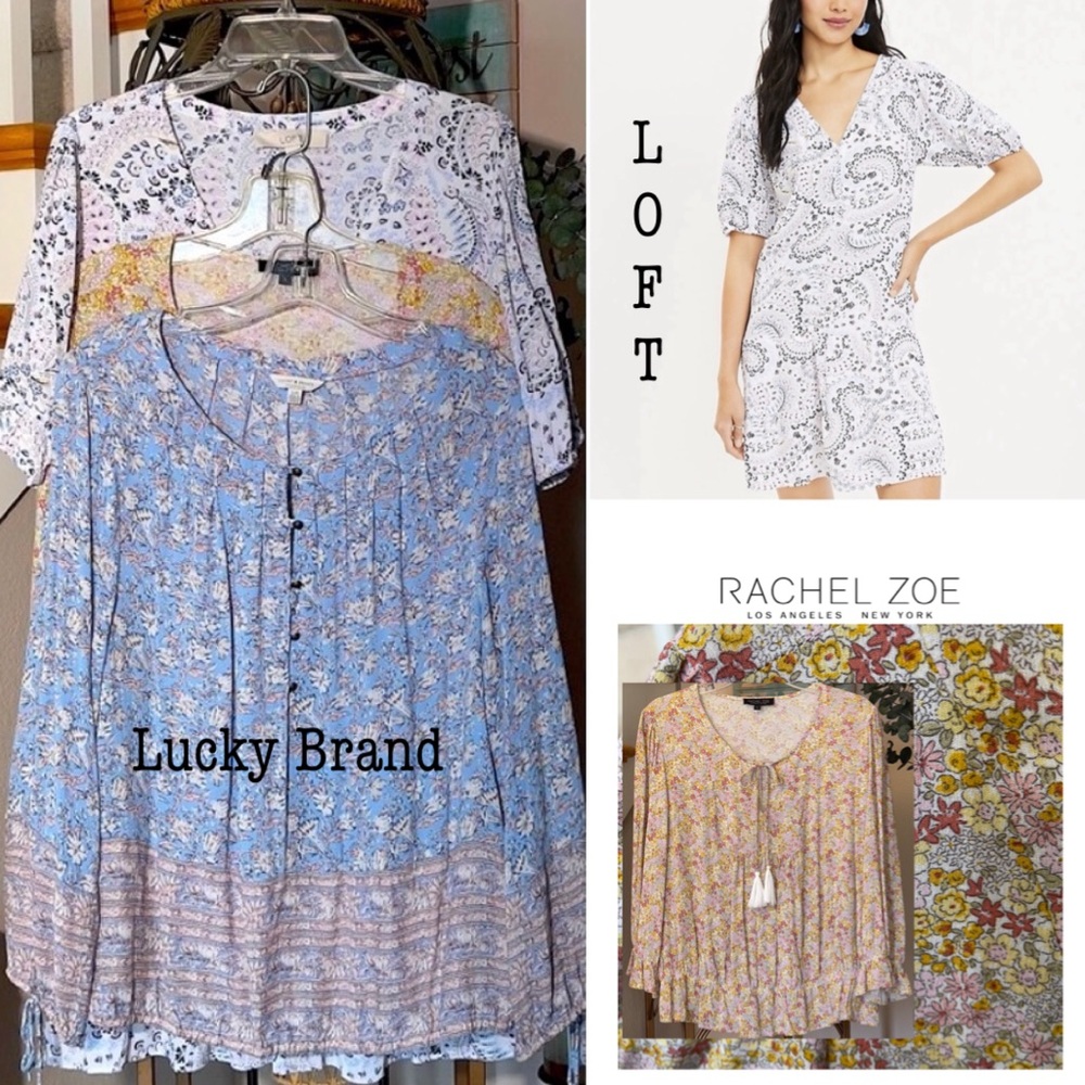 2 Peasant Tops & 1 Dress - Picture 1 of 16